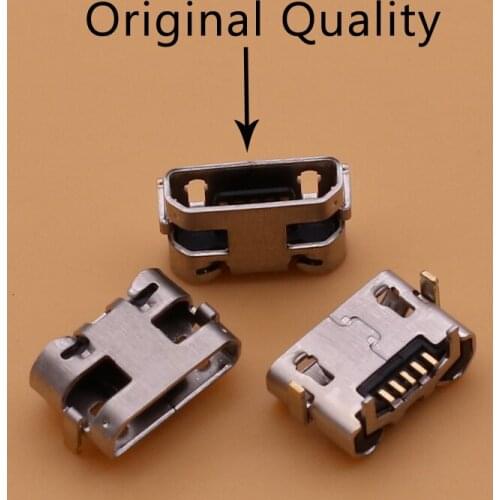 500pcs Micro Usb Charging Port Connector Plug Socket For Alcatel One Touch Pixi 4 OT 4034D 4034X Pixi 3 4G 5065 OT 5065 5065A
