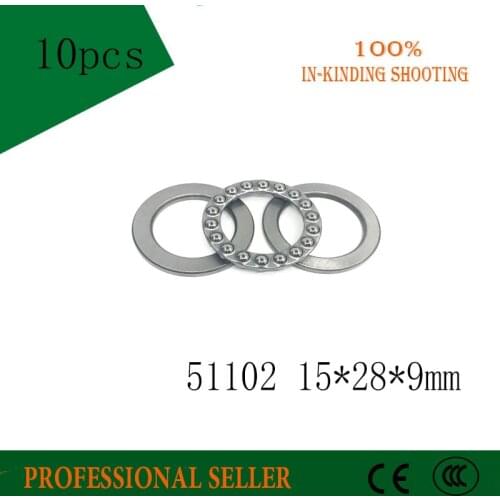 Free shipping 10Pcs 51102 15*28*9 mm Axial Ball Thrust Bearing 3-Parts 15mm x 28mm x 9mm Free shipping High Quality 15x28x9mm