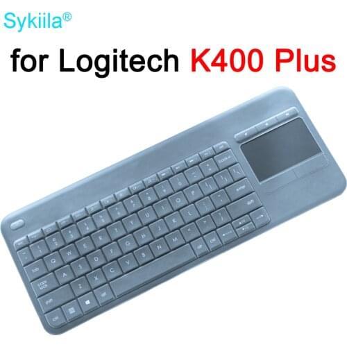 K400 Plus Keyboard Cover for Logitech K400 Plus for Logi TouchPad Wireless Protective Protector Skin Clear Silicone TPU Case