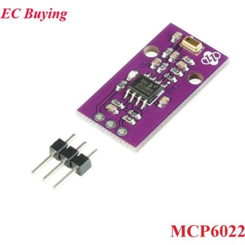 MCP6022 Sound Sensor Module 3V MIC Silicon Microphone Rail-to-Rail Operational Amplifier Simulated Output