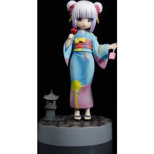 18cm Kobayashi-san Chi No Maid Dragon Kanna Kamui Action Figure Anime Apple Candy Kanna PVC Collectible Model Toy