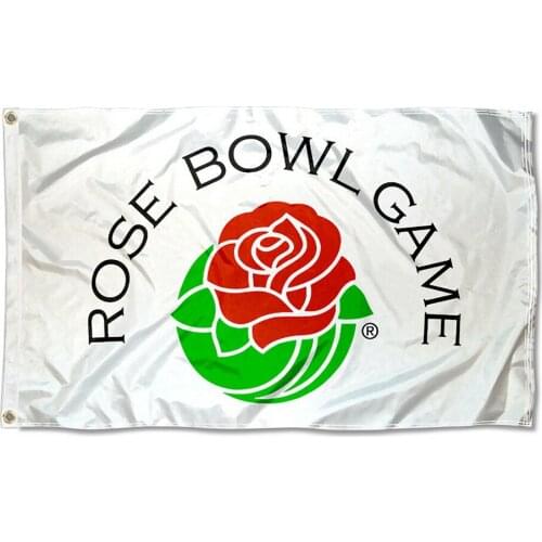 Rose Bowl Game Flag 3x5FT banner 100D 150X90CM Polyester brass grommets custom flag