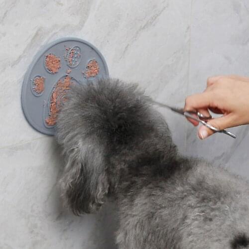 LeChong Pet Dog Food Slow Food Training Pet Dog Lick Pad Distracts The Dog Can Stick To The Wall Dog Training Bowl