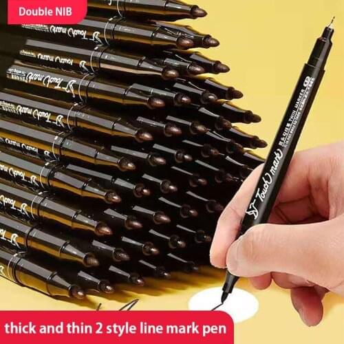 Oily Marker,Oil Double Nib Marking Pen For Painting Drawing Etc.Student Office Work Use Pen