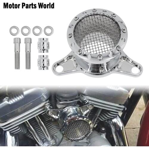 Motorcycle Chrome Velocity Stack Air Cleaner Intake Filter CNC Aluminum For Harley Sportster Roadster XL1200R XL883 Custom