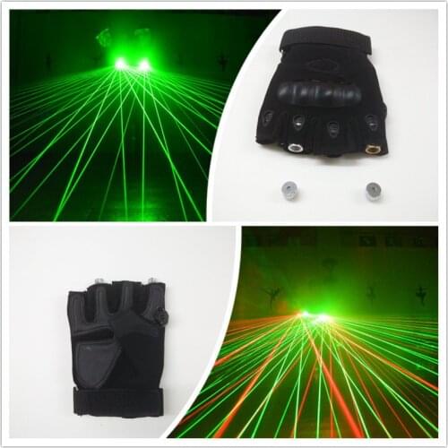 Wholesale New Design Rechargeable Battery Green/Red Laser Man Gloves With lasers for DJ Club Party Show