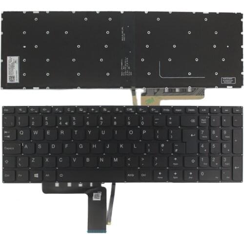 New Keyboard For Lenovo Ideapad 310-15ABR 310-15IAP 310-15ISK 310-15IKB Laptop Keyboard UK Black backlight