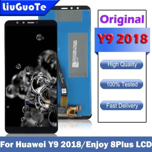Original For Huawei Y9 2018 LCD Y9 pro 2018 Display Enjoy 8 Plus Touch Screen Digitizer Y9 prime 2018 Replacement Assembly Parts