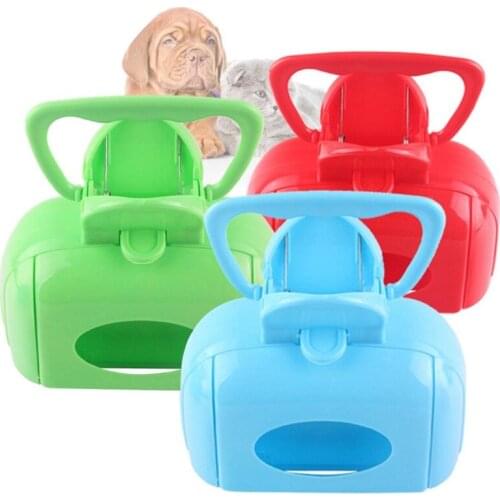 Pet Pooper Scooper Portable Plastic Hand-Held Dog Cat Waste Poop Picker Clean Pick Up Excreta Collector Outdoor Cleaning Tool