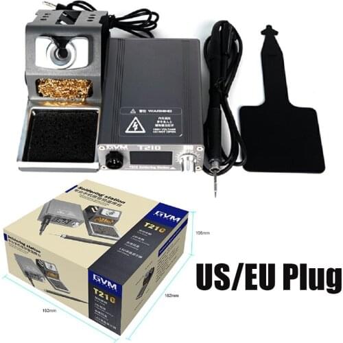 EU/US Plug T210 Digital Display Adjustable Temperature Soldering Station For Mobile Phone Repair Welding Tools Whith C210 Tips