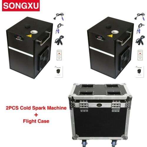 SONGXU 2pcs 400W Cold Spark Firework Machine with flight case for Club Wedding Party/SX-CL-2012