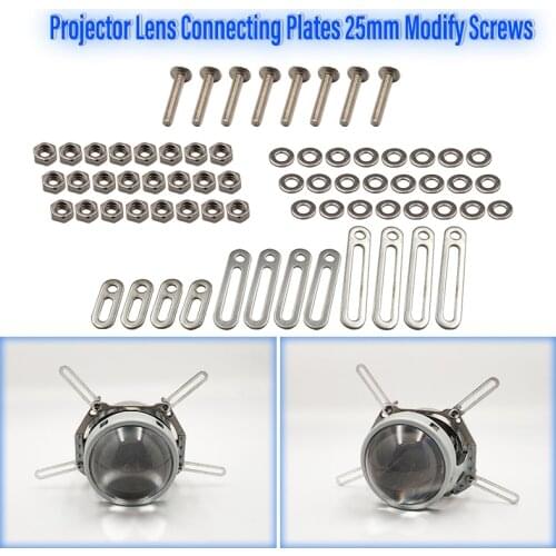 Head light Retrofit Tools Adapter Frame For 3.0 Koito Q5 Hella 3R Projector Lens Connecting Plates 25mm Modify Screws
