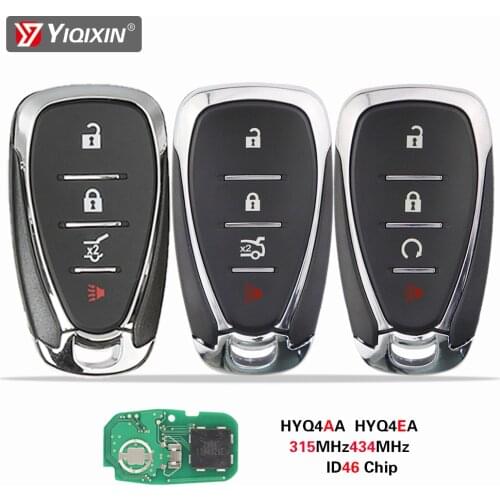 YIQIXIN 4 Button Smart Remote Car Key For Chevrolet Cruze Camaro Malibu Traverse Volt Equinox Sonic Trax Trailblazer Blazer ID46