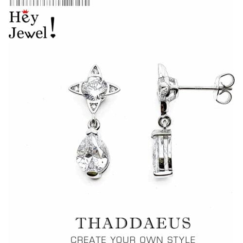 Stud Earrings Wonderfully White Droplet,Europe Fashion Trendy Jewerly For Women,2020 Magical Effect Gift In 925 Sterling Silver