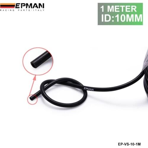 1Meter 10mm High Performance Silicone Vacuum Hose Black For BMW MINI COOPER S JCW W11 R52 R53 01-06 EP-VS-10-1M