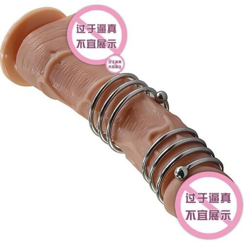 1 Pc Male Chastity Device Penis Rings Sex Toys For Men Delay Ejaculation Stainless Steel Penis Sleeve Cock Rings Erotic Sex
