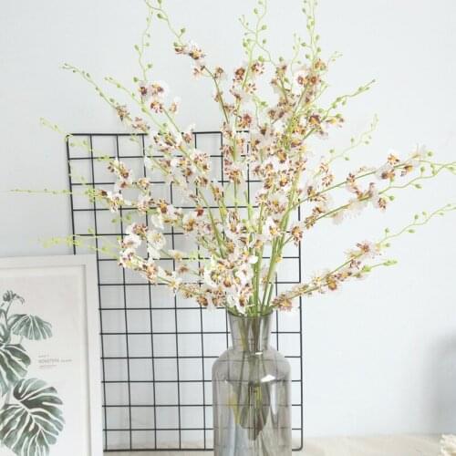 103cm 3 Fork Dance Orchid Artificial Flower High Quality Bouquet Fake Flower Wedding Family Party Decoration Hotel Furnishings