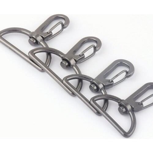 25/30mm Gunmetal Swivel Dog Collar Supply Lobster Clasp Trigger Claw Strap Webbing Handbag Purse Bag Clip Hardware Jewelry Charm