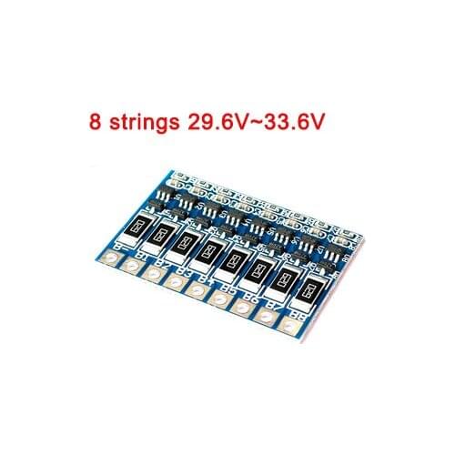 3S 4S 5S 6S 7S 8S Li-ion Lithium Battery Charger Protection Board,18650 BMS Charger Module PCB 11.1~33.6V Enhance Balance