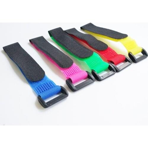 5pcs 2*20 30 45cm Magic Sticker Strap Lipo Battery Ribbon Fastener Reusable Cable Tie Wrap for 250 450 500 550 Quadcopter