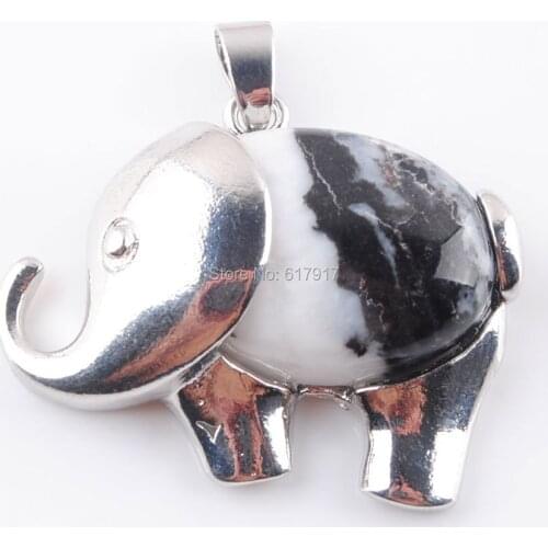 Free Shipping Natural Jades Gem Stone Energy Cute Elephant Pendants for Child Jewelry Chakra 1pcs TN3612