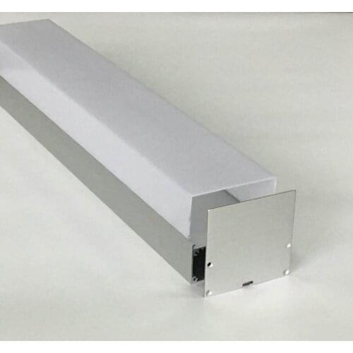 Free Shipping Big Size suspending LED Aluminum Profile channel with PC cover and suspended cable 1.8m/pcs 10pcs/lot