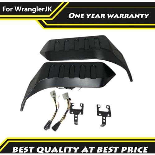 For Jeep Wrangler JK 2007-2017 ABS Matte Black 4x4 Off-road Split Tail Turn Signal High Brake Light Modified Tail Light