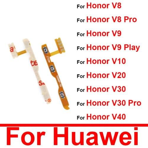 Power & Volume Flex Cable For Huawei Honor V8 Pro V9 Play V10 V20 V30 Audio Control Flex Ribbon Replacement Repair Parts