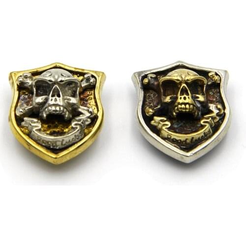 Skull Shield Brass Conchos Leather Bag&Purse Decorations,Leather Repairing Patches