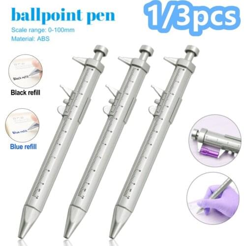 Multifunction Caliper Pen Home Hand Tool Parts Ball-Point 1.0mm Gel Ink Pen Vernier Roller Ball Pen Creativity Stationery Office