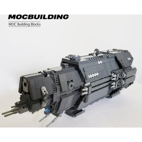 MOC Building Block Fighter Combat Boat Model MOC-38471 HALO Pillar of Autumn Space Wars Movie Series Toys Gifts 1174PCS