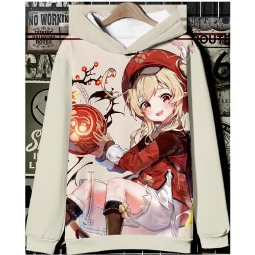 2020 New Year Clothes Game Genshin Impact Cosplay Costume Project Anime Hoodie 3D Printed Velvet Top Adult Sports Jacket 2XS-4XL