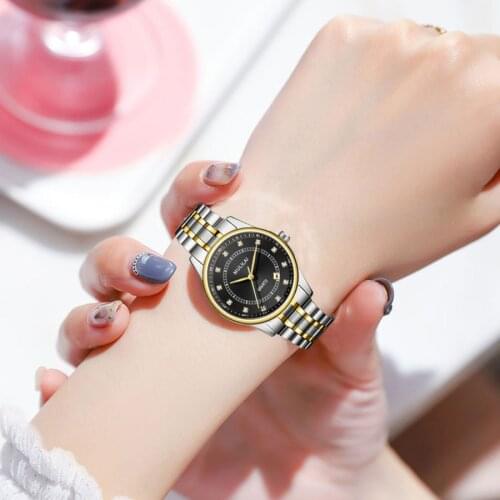 New Gold Watch Women Watches Ladies Creative Steel Womens Bracelet Diamond Watches Female Waterproof Clock Relogio Feminino