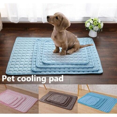 Pet Cooling Mat Pad Comfortable for Dog Cat Puppy Summer Cold Cushion Bed Hot XS-XL