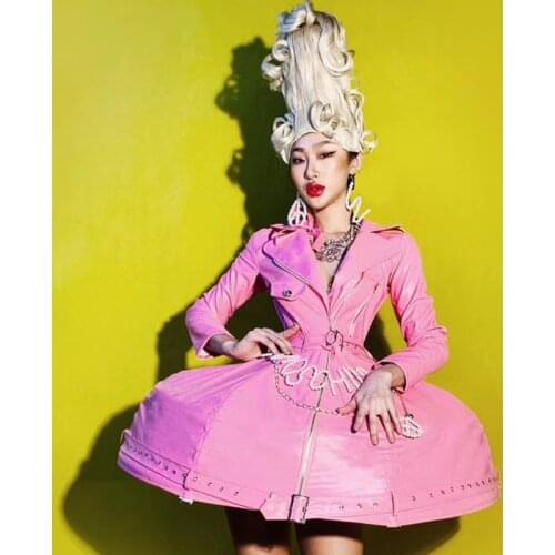 Sexy Birthday Outfits For Women Cake Dress Party Cosplay Costume Pearl Flower Long Dress Festival Stage Rave Clothes VDB3346