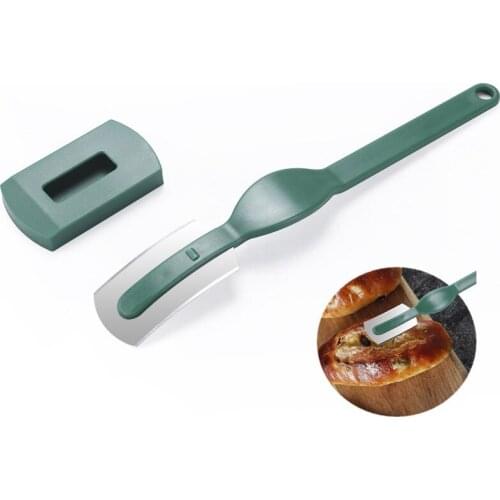 Plastic Bread Lame Tools Bakery Scraper Bread Knife/Slicer/Cutter Dough Breads Scoring Lame with Blades Arc Curved Knife