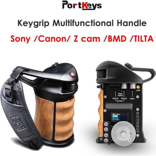 Portkeys KEYGRIP Focus Side Handle Bluetooth WiFi Control Module Hand grip for Control Sony Canon BMD ZCAM RED TILTA Series