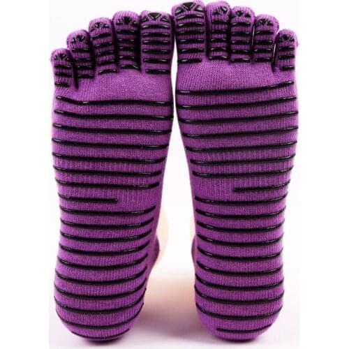 Professional Brand Women Yoga Pilates Socks Cotton Non-slip five toe Fitness sports socks Ankle Grip Durable Exercise Yoga Socks