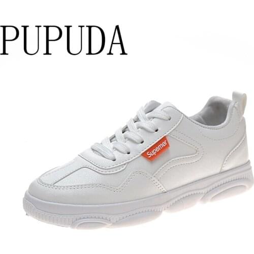 PUPUDA White Sneakers Women Fashion Casual Shoes Women Trend Running Sport Shoes Women Cheap Sneakers Female 2020