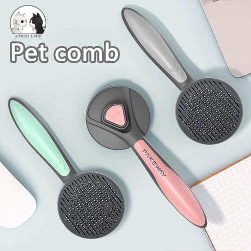Pet Comb for Dogs Grooming Toll Automatic Hair Brush Remover Pet cat Hair shedding Comb Dog Beauty cleaning Comb Pet Products
