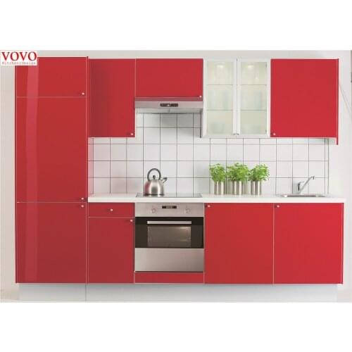 Knocked-down kitchen cabinets