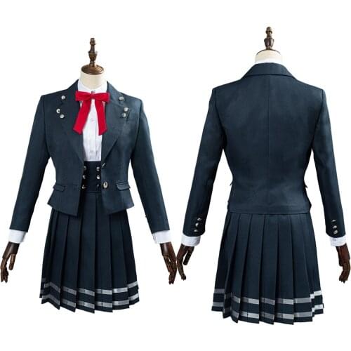 Danganronpa V3 Shirogane Tsumugi Cosplay Costume School Uniform Skirts Outfits Full Suit Halloween Carnival Costumes