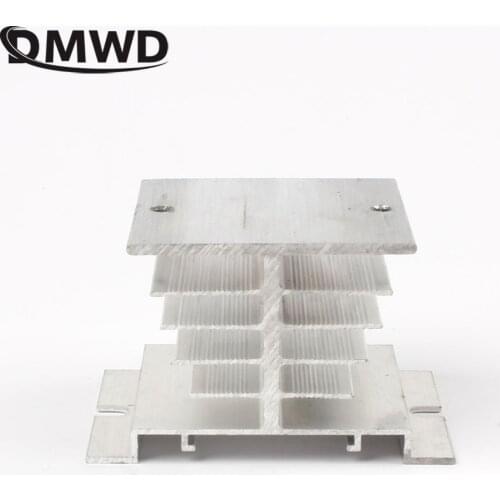 DMWD Solid state radiator I-50, ssr single phase solid state relay, 10A-40A 10A 15A 25A 40A 50X50X80mm Aluminum Heat Sink for