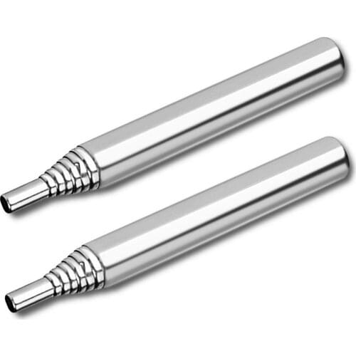 Outdoor Survival Blowpipe Tube Blown Fire Camping Fire Tool 2PCS Retractable Drum Tubes Picnic Barbecue Stainless Steel Blowpipe
