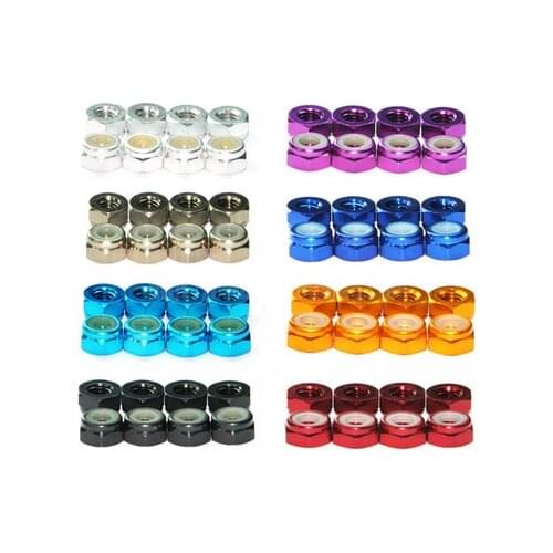 M2 Lock Nut Bright Colorful Locknuts * 1PC High Quality Spare Parts for Tamiya Mini 4WD Car Model