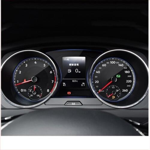 LCD Car Dashboard Screen Protective Film for Volkswagen Golf 7 Mk7 2013 2014 2015 2016 2017 2018 2019 Instrument Sticker Auto