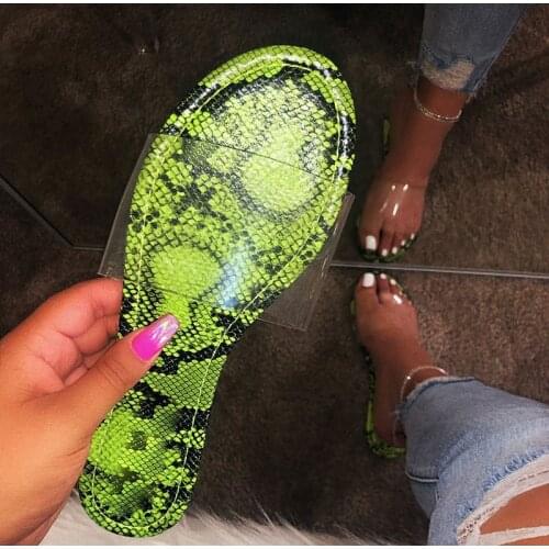 Women Shoes Sandals Slippers Summer Serpentine Transparent Plus Size Slides Shoes For Woman Chaussure Femme sandalias mujer 2020
