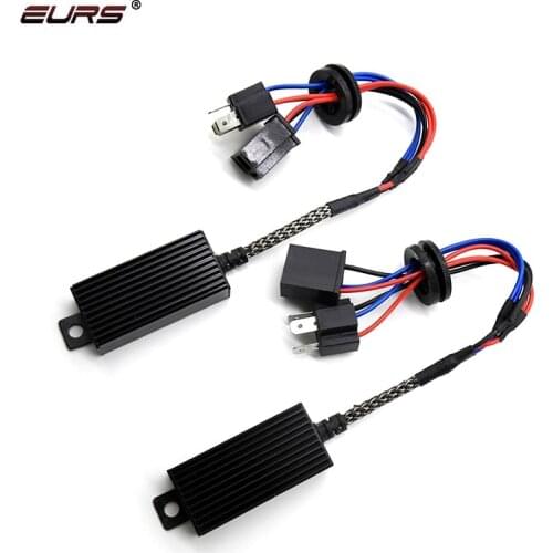2pcs Error Free LED Canbus Decoder for LED Car Headlight Bulb Kits Fog Lamps H4 H7 H1 H11 9006 9005 Adapter Anti-Flicker