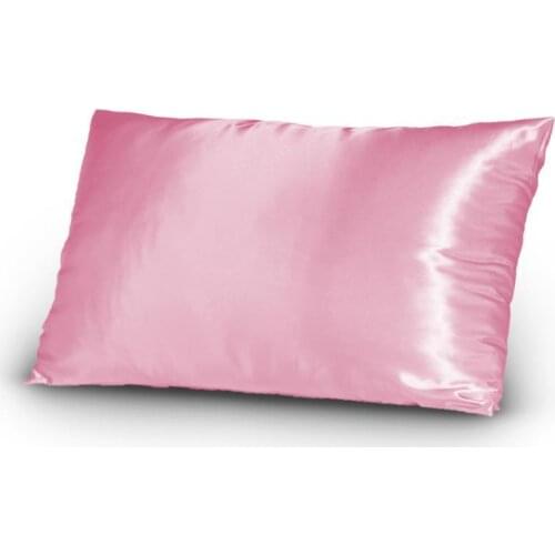 2pc New Queen/Standard Silk~y Satin Pillow Case Multiple Colors 5