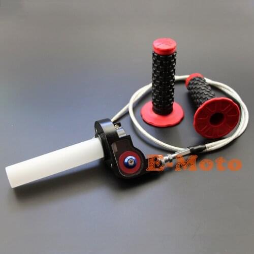 7/8'' Quick Turn Twist Throttle Handle Handlebar Grip Throttle Cable Pro Taper Pillow Top Handle Grip Fit IRBIS TTR CRF KLX NEW